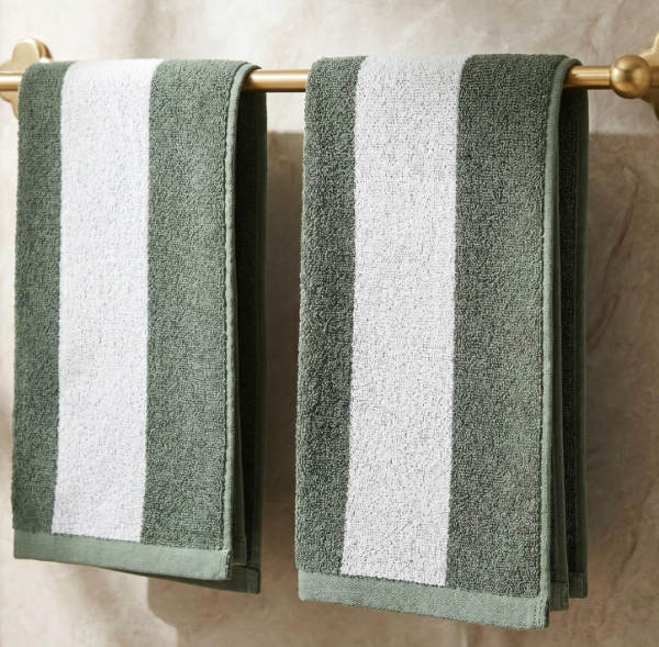 Bohemian-Style Hand Towels (Set Of 2), Soft Cotton