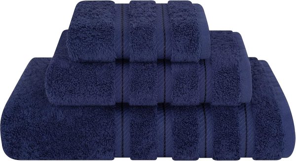 Cotton Bath Towel 3-Piece Set, Soft And Quick-Drying
