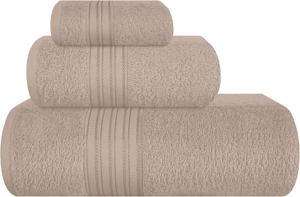 Pure Cotton Bath Towel 3-Piece Set, Soft And Highly Absorbent